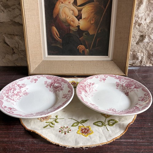 Assiettes creuses décor - creuses,