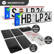 Support De Plaque Sans Cadre Pour Voiture Moto Rollter 4 Pièces