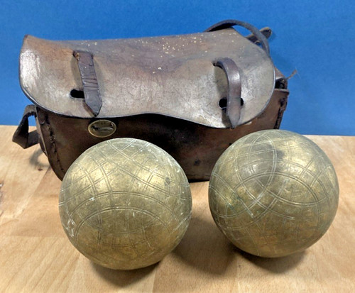 Ancienne paire boules - ancienne, de
