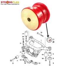 Silentbloc train arrière /corps de l'essieu pour BMW X3 E83