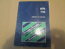 guide utilisation entretien tracteur Lamborghini  674 774 2RM et DT