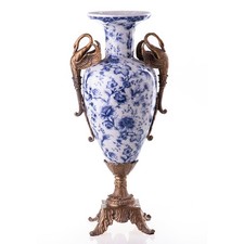 Vase en porcelaine avec bronze
