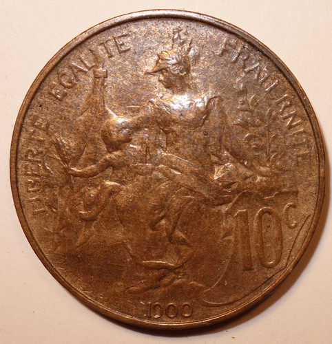 Centimes dupuis 1900 ttb - 10, 1900,