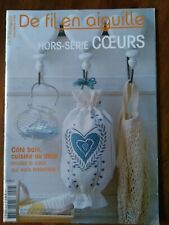 De fil en aiguille Point de croix Hors-série N°24 Coeurs
