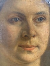 Ancienne Huile sur toile / Portrait signé OSWALD ECOLE ALLEMANDE ? Autriche ?