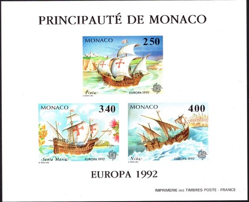 Monaco bloc papier gommé 19a