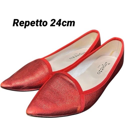 Repetto red metallic pointed - repetto,