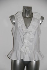 joli chemisier sans manches à jabot LAUREN RALPH LAUREN taille 4 soit 38 fr