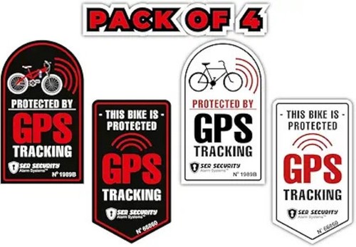 Bike safety stickers warning - safety,