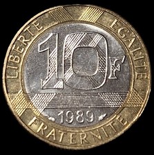 10 Francs Montesquieu 1989