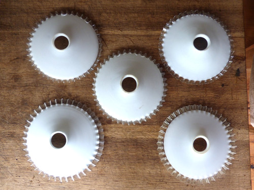 Lot opalines blanches - lot, 5