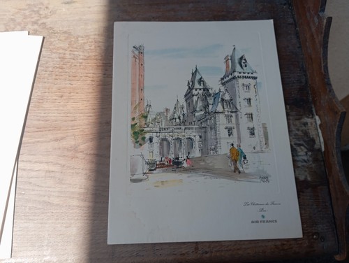 Ancien menu air france vol - air,