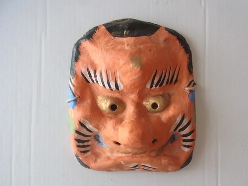 Saga mask papier - mask, tengu