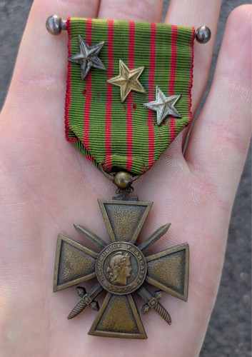 Médaille croix guerre 14 - médaille,