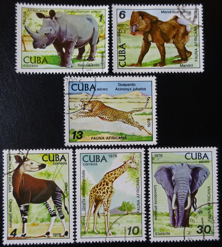 Timbres 1cuba animaux - timbres,