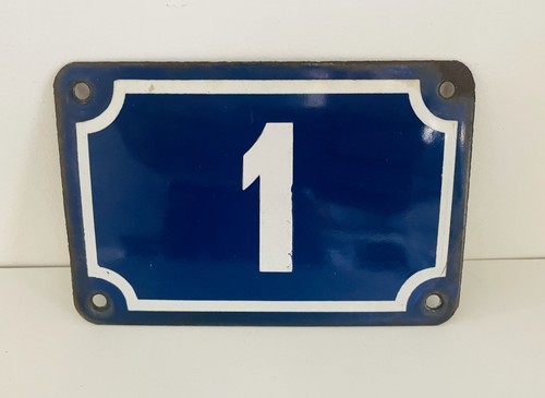 Plaque numéro rue - rue, ancienne