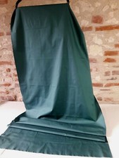 N51 TISSU popeline coton bleu canard lrg78xh210cm VINTAGE 50 60 POPLIN FABRIC 