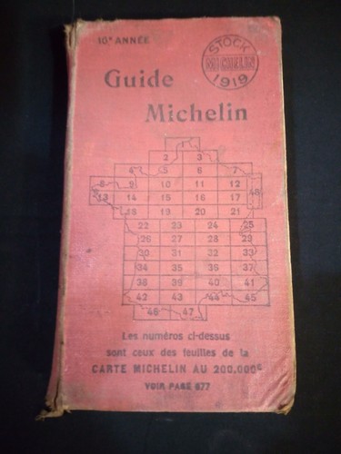 Guide michelin france 1919 - michelin,