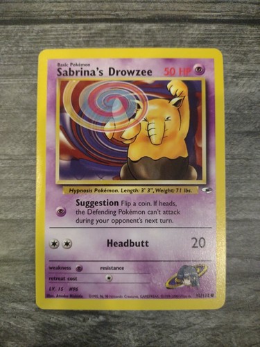 Sabrina drowzee pokemon card - sabrina's,
