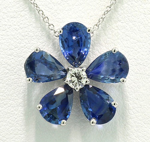 Pendentif saphir brillant sur - brillant,