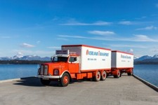 TEKNO 82117 SCANIA VABIS LS76 CAMION & REMORQUE FOURGON "OVERLAND) NORVEGE MINT.