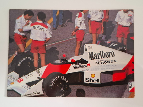 Carte postale mclaren - mclaren, honda