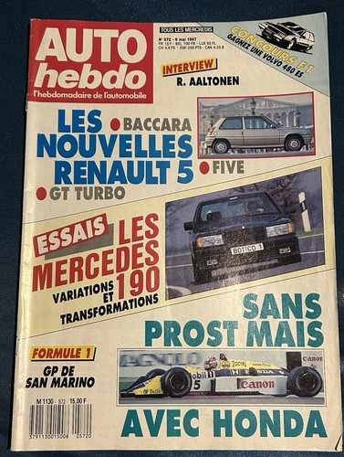 Auto hebdo autohebdo 572 - 6, mai