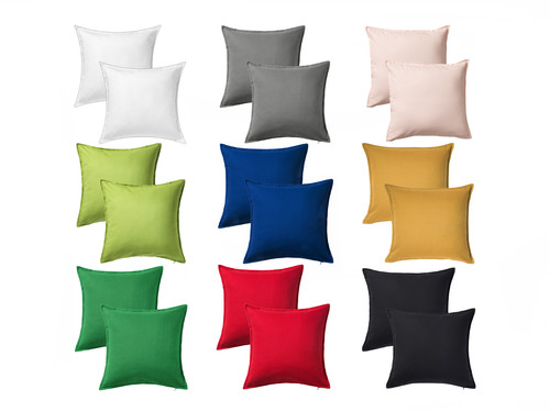 Solide couleur coton taie - couleur,