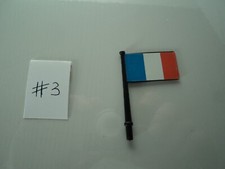 PLAYMOBIL vintage bateaux police drapeau  bleu blanc rouge sets 3539 3599 #3