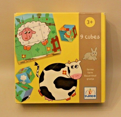Puzzle cubes djeco ferme - cubes, la