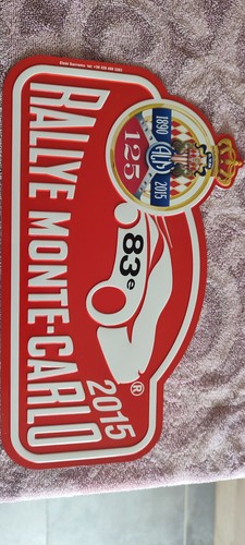 Plaques alu rallye - , carlo