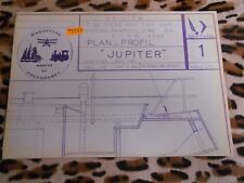 Lot de 4 plans de voiliers POUCHOUNET - Modèles réduits, maquettes bateau