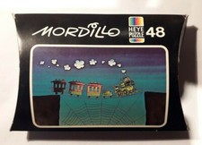 MINI PUZZLE 48 PIECES HEYE 16 cm x 10 cm - MORDILLO ( train toile d'araignée )