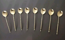 Ancienne Cuillères A Moka Ou Caviar En Argent Massif Russe : Lots De 8.