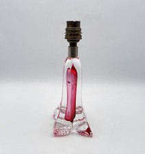 Pied de lampe en cristal