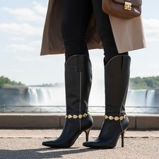 Bottes Femmes Bracelet Métal