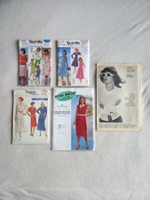Lot 4 Patrons de couture Vintage Burda Vogue Vintage Annees 70 80 Taille 38 40