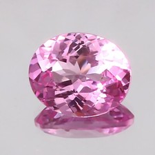 AAA Naturel Bi Couleur Ceylan Saphir Rose Ample Ovale Gemme Coupe 4.00 CT