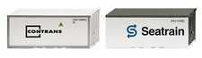 WIKING - Pack de containers CONTRAND ET SEATRAIN 20 pieds - 1/87 - WIK001827
