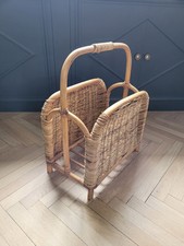 Porte-revues vintage en bambou