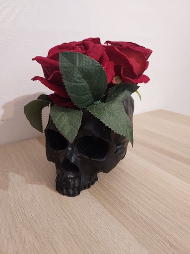 Crâne noir gothique - , en