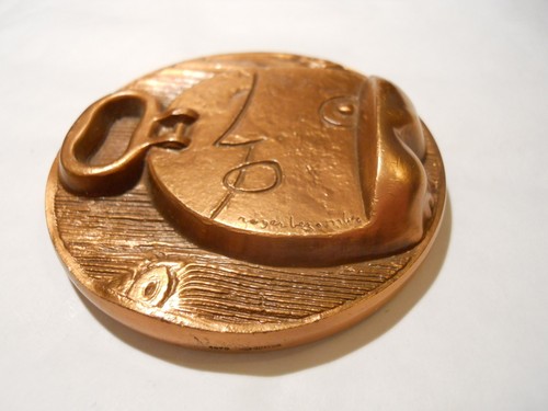 1970 medal abstract cuivre - abstract,