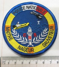 Insigne Tissus :  MAITRE NAGEUR SAUVETEUR P.N.