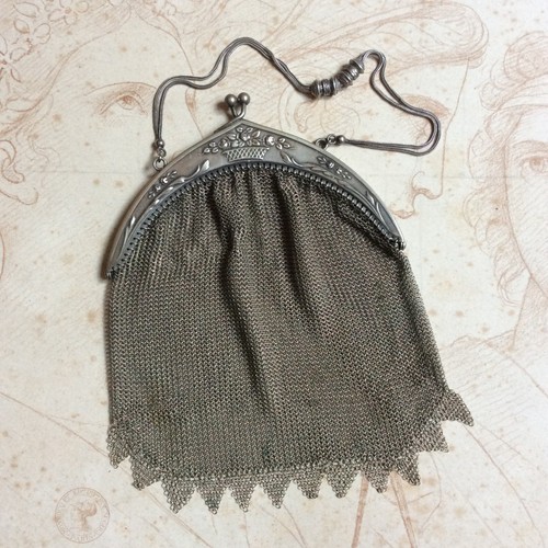 Ancien sac bal minaudière - sac,