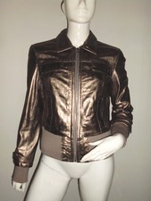 SUBLIME Blouson FEMME DORE MARQUE MANDARIN & MINT T.38 100% POLYESTER