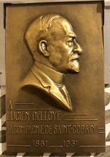 MÉDAILLE PLAQUE EN BRONZE