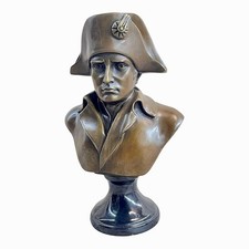 Buste Napoléon Bonaparte grand général statue en bronze sculpture 9,85 po