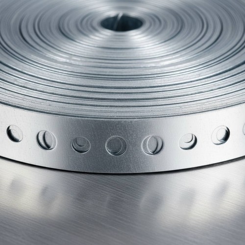 Feuillard perforé acier - perforé, en