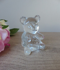 Figurine ours assis en verre