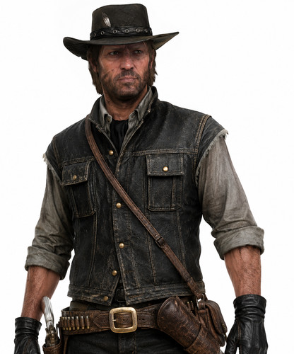 Cuir western vintage pour